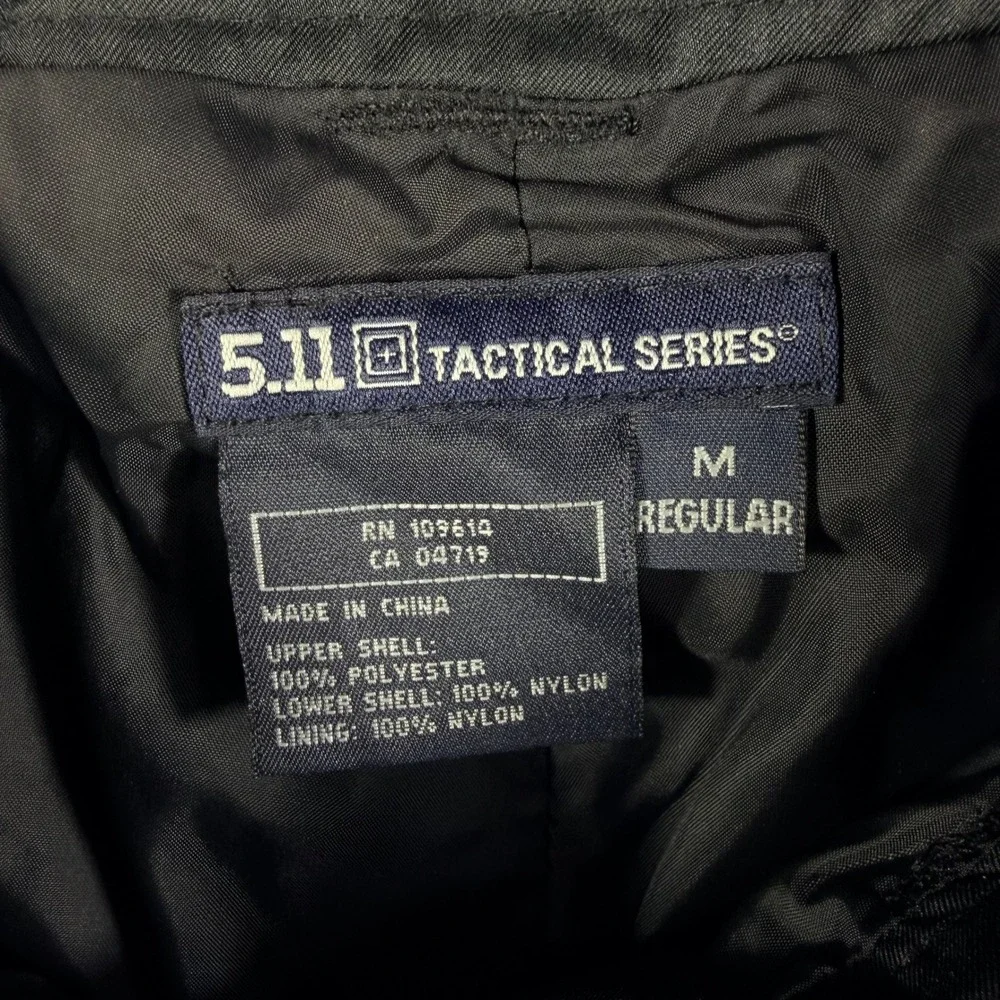 5.11 Tactical Series Men's Patrol Rain Pants Cargo Black Nylon 48057 Size M - Picture 4 of 10